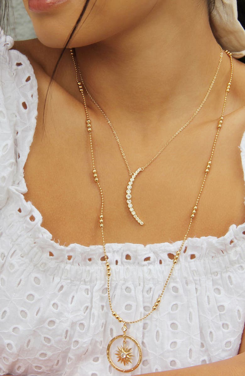 Ettika Long Starburst Pendant Necklace, Alternate, color, 