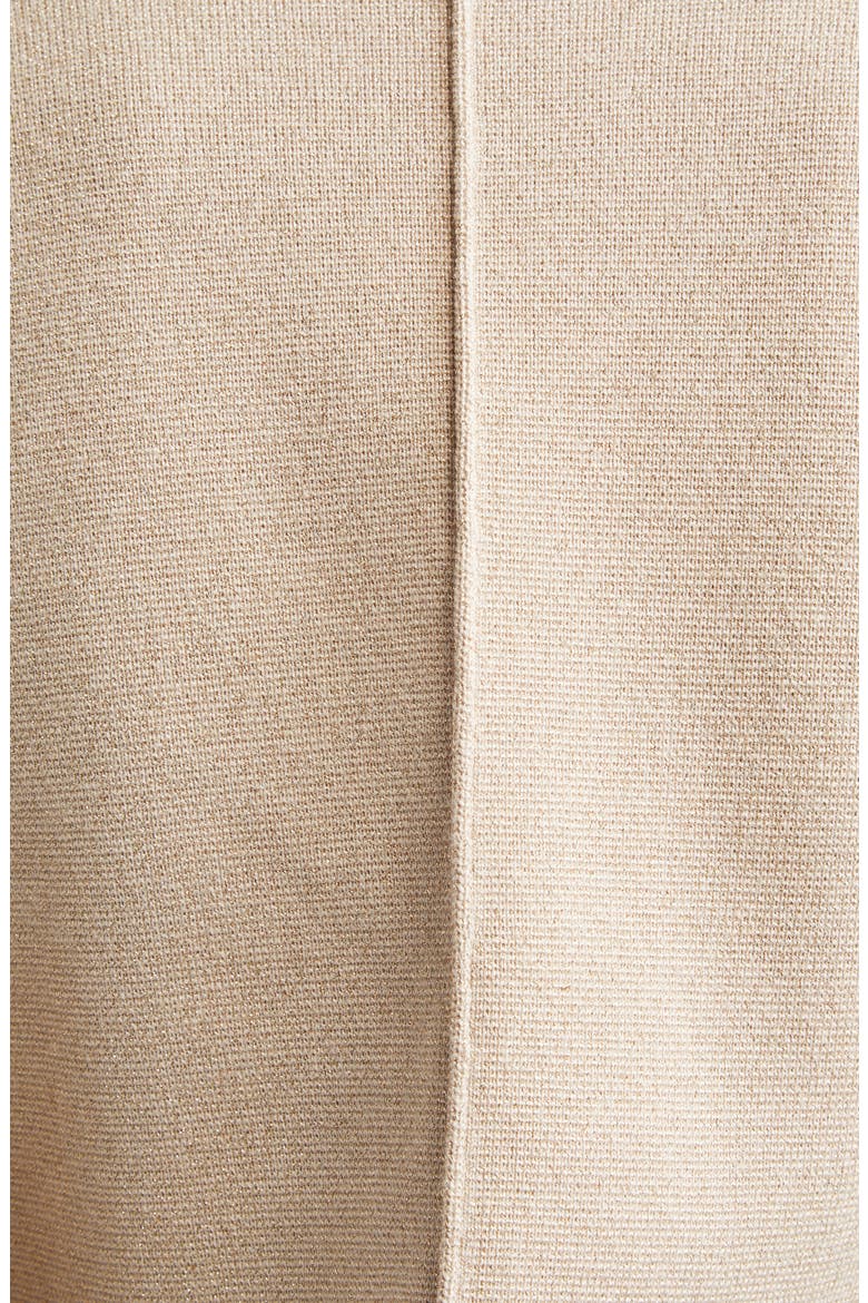 Sofia Metallic Knit Blazer, Alternate, color, PALE KHAKI/ GOLD