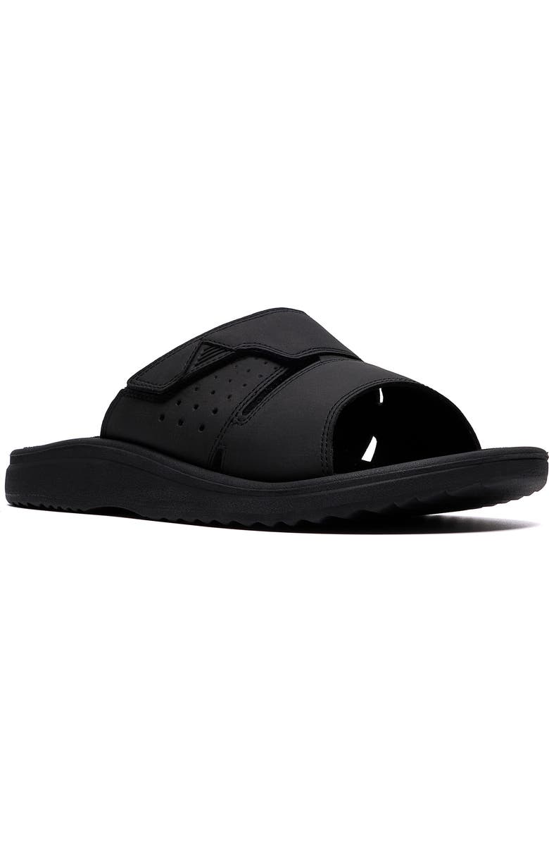 Clarks<sup>®</sup> Breeze Slide Sandal, Main, color, Black