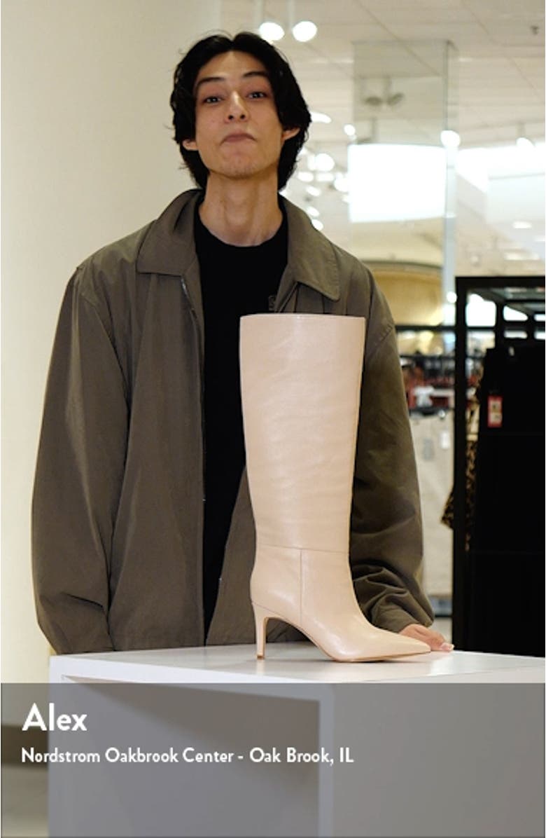 Georgiey Pointed Toe Knee High Boot, sales video thumbnail