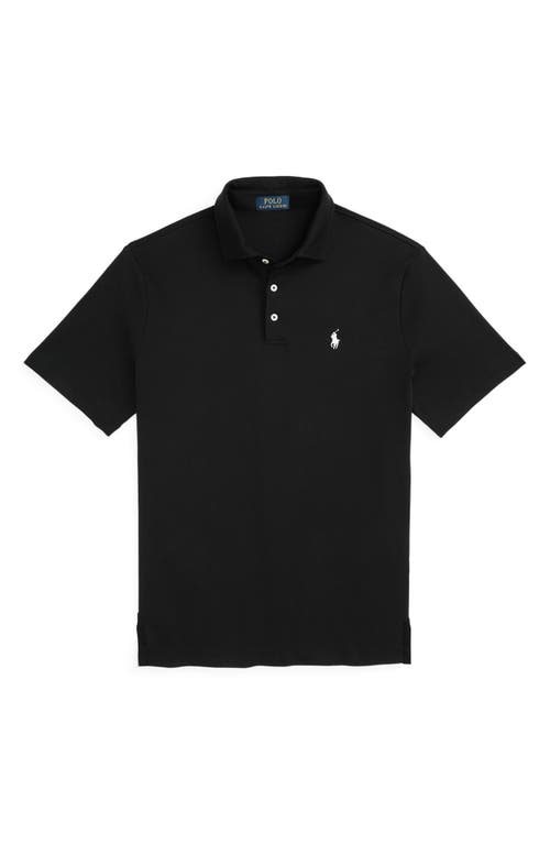 Polo Ralph Lauren Classic Fit Solid Black Cotton Polo In Polo Black
