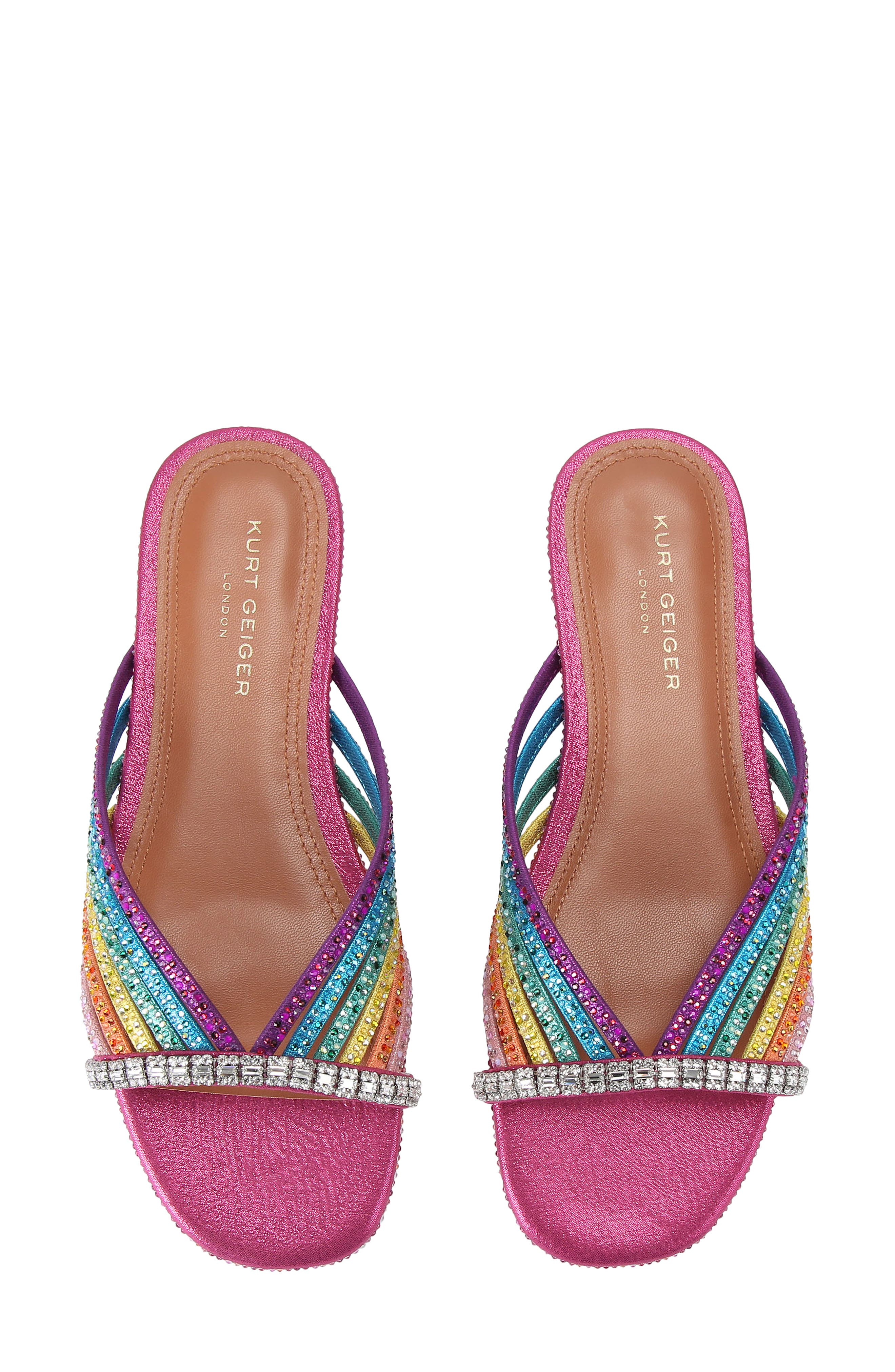 Kurt Geiger London Crystal Slide Sandal, Alternate, color, Open Miscellaneous