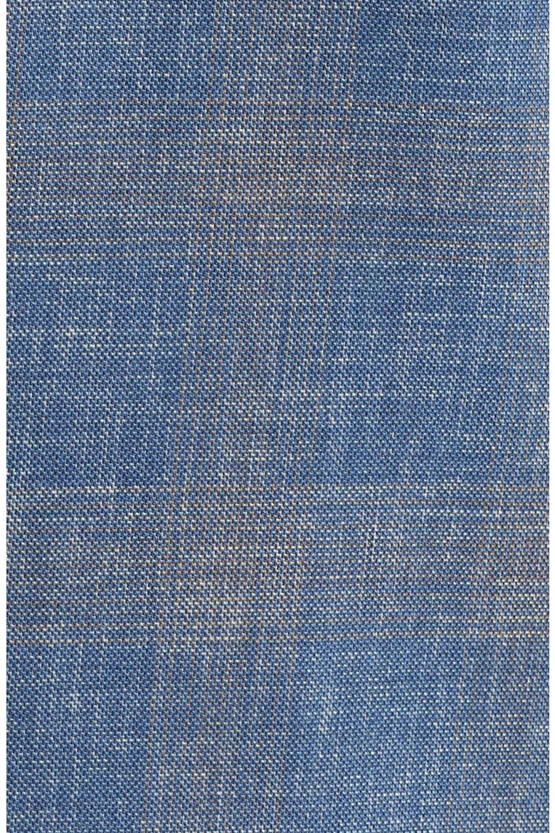 Hartford Classic Fit Blue Plaid Wool Sport Coat, Alternate, color, MEDIUM BLUE