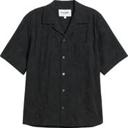 Corridor Paisley Embroidered Cotton Camp Shirt