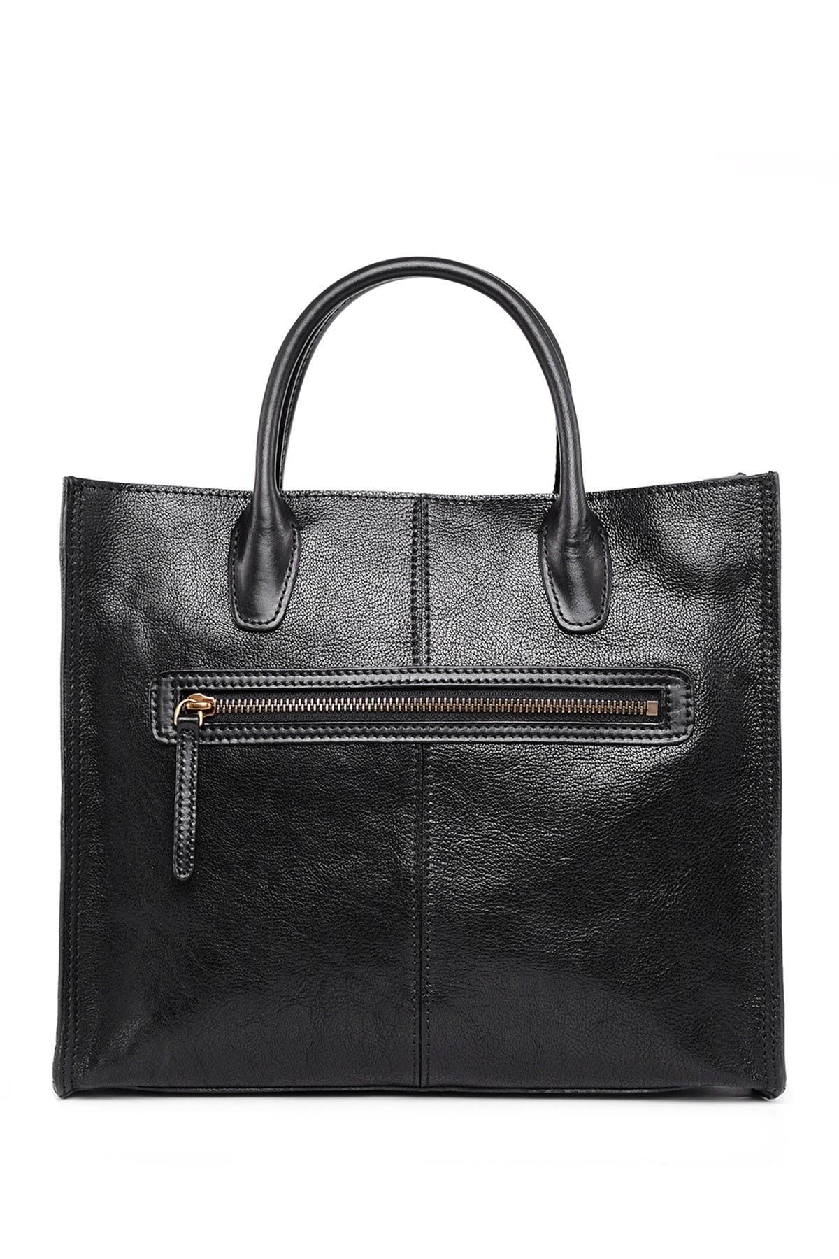 OLD TREND Leaf Leather Tote Bag, Alternate, color, 