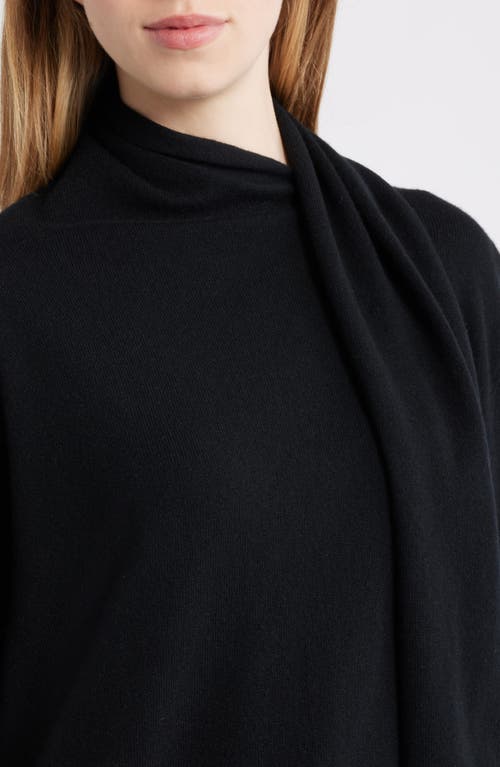 Rails Cortina Scarf Neck Wool & Cashmere Sweater In Black