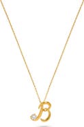 H.J. Namdar Diamond Letter B Necklace