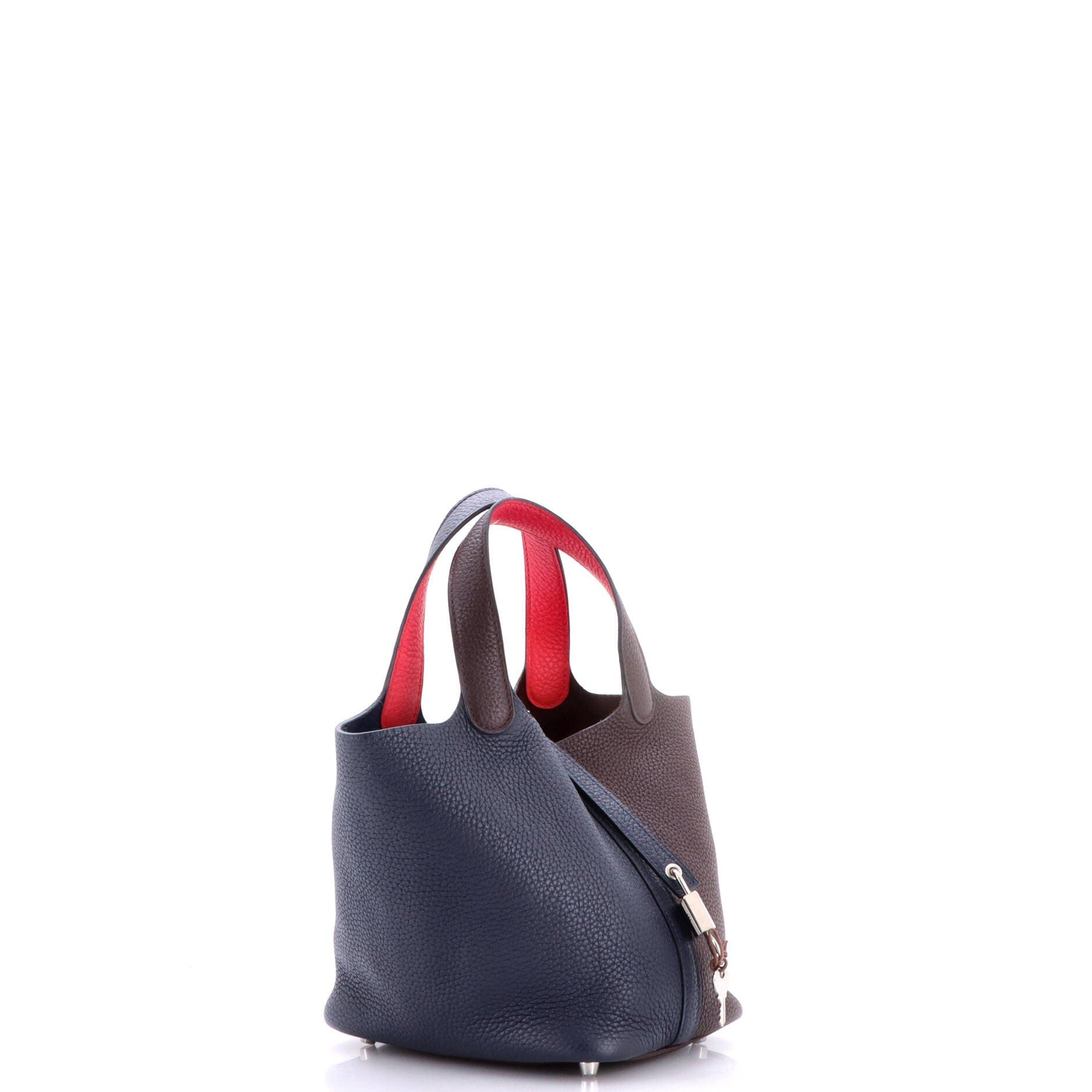 Casaque Picotin Lock Bag Clemence PM, Alternate, color, Blue