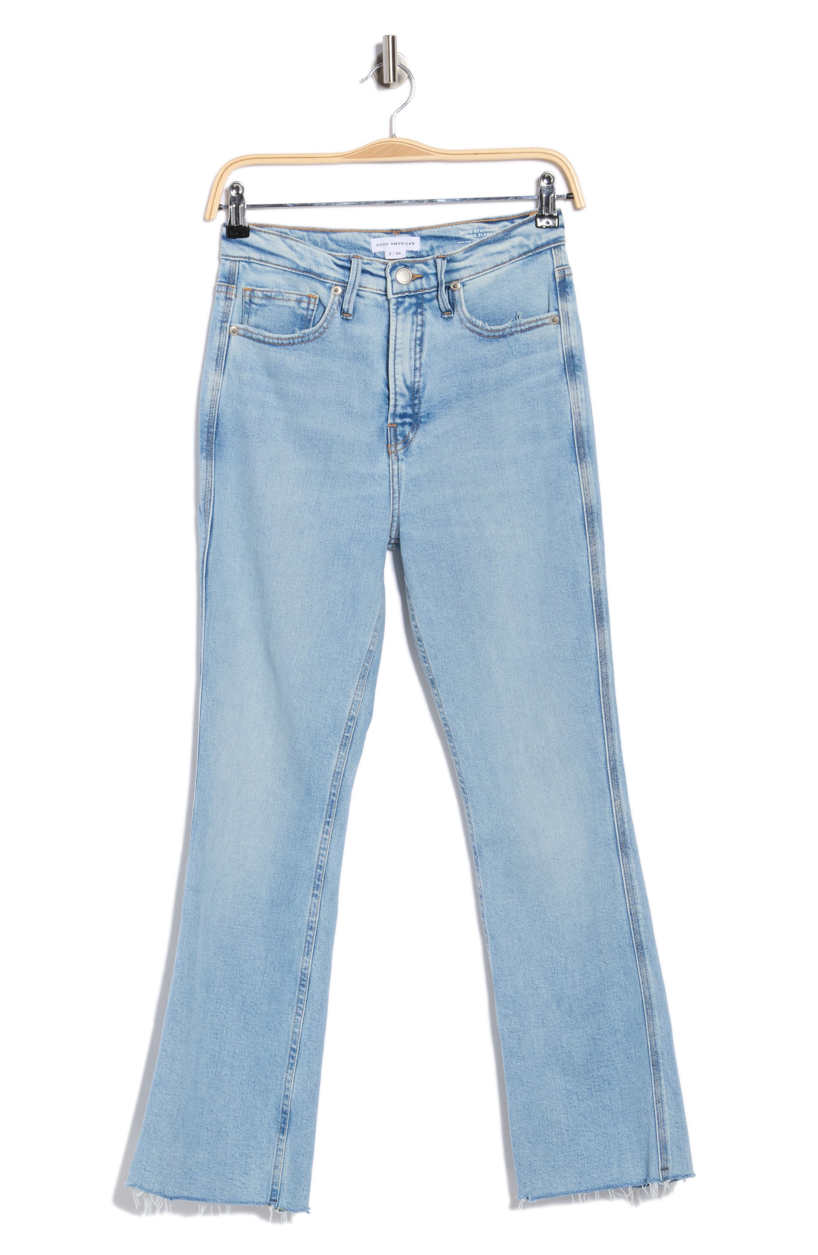 Good American Good Kick Flare Jeans