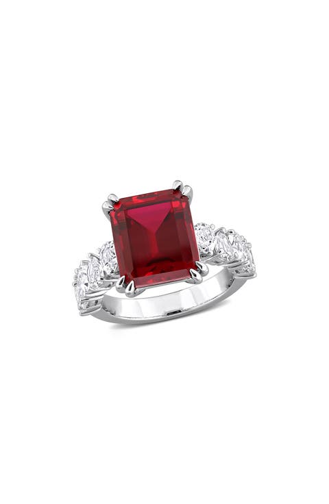 Lab Created Ruby & Sapphire Statement Ring
