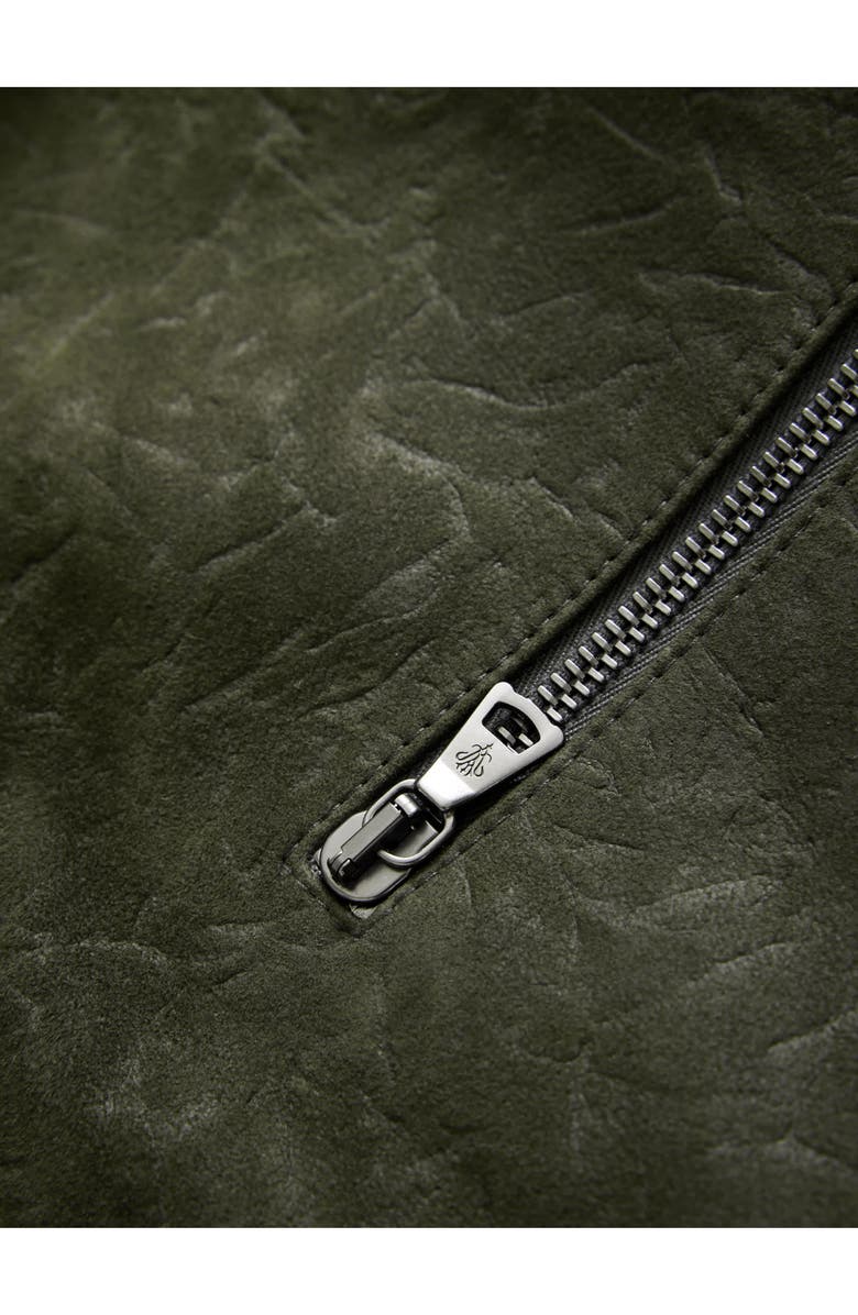 John Varvatos Kadd Suede Shirt Jacket, Alternate, color, Eucalyptus