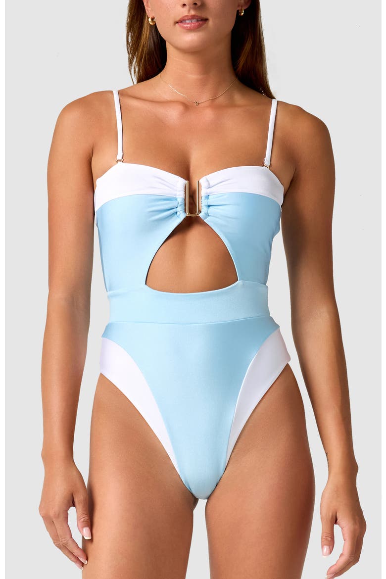 Cherish One-Piece Swimsuit, Main, color, Airy Blue