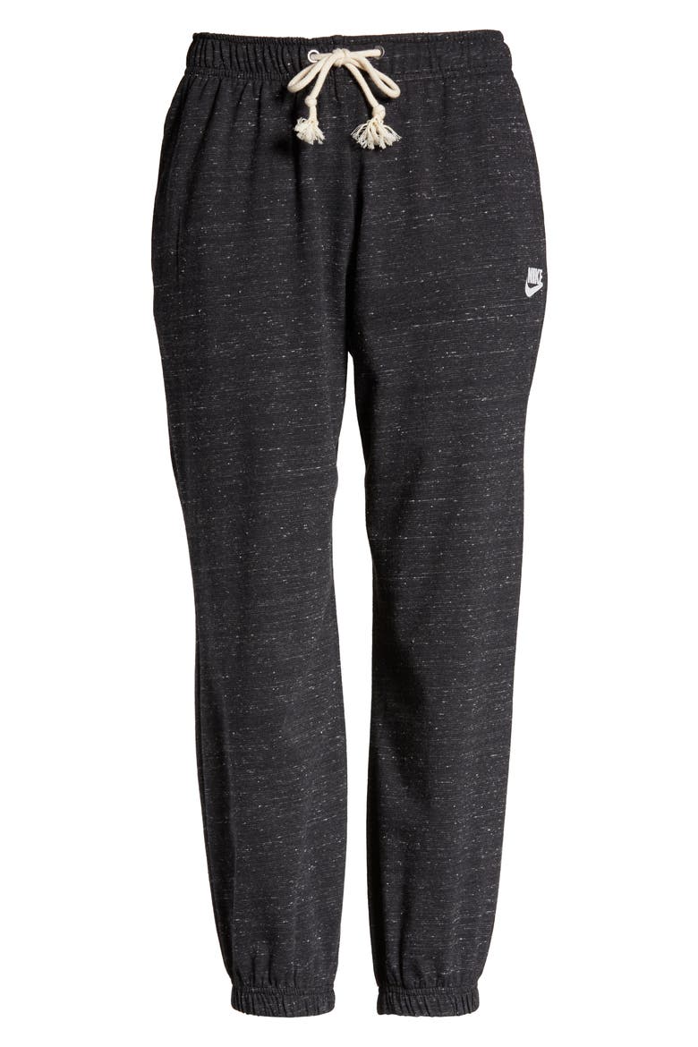 Sportswear Gym Organic Cotton Blend Joggers, Alternate, color, BLACK/ WHITE