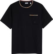Burberry Ryan Check Trim Pocket T-Shirt