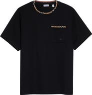Burberry Ryan Check Trim Pocket T-Shirt