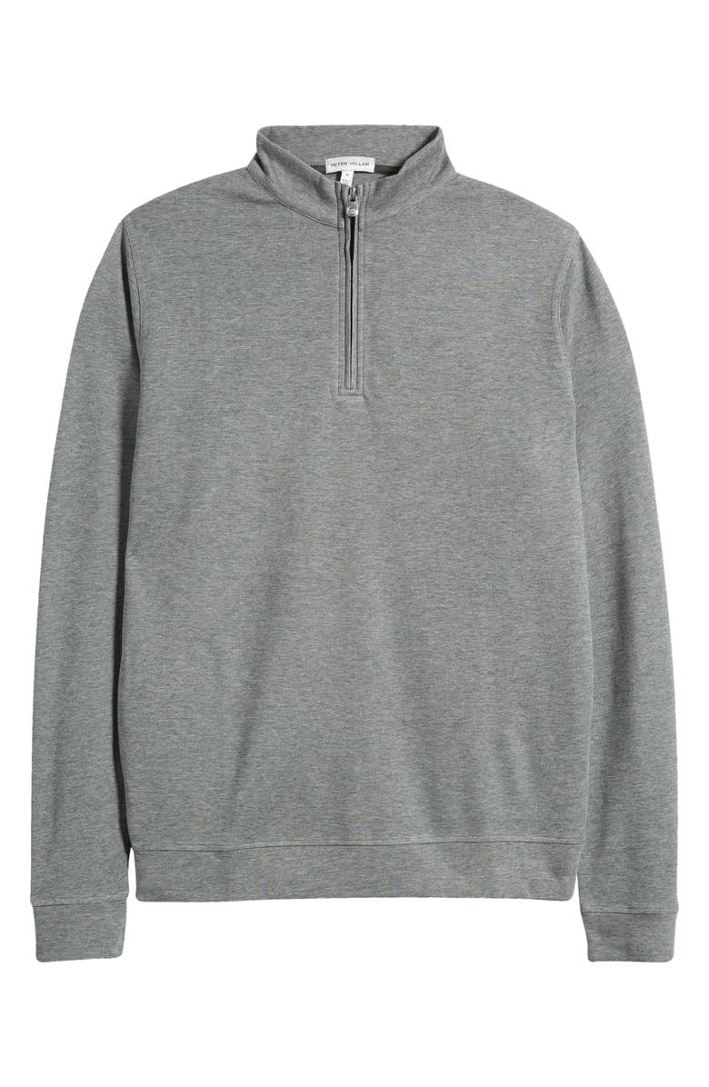 Peter Millar Stripe Crown Comfort Quarter Zip Pullover, Alternate, color, 