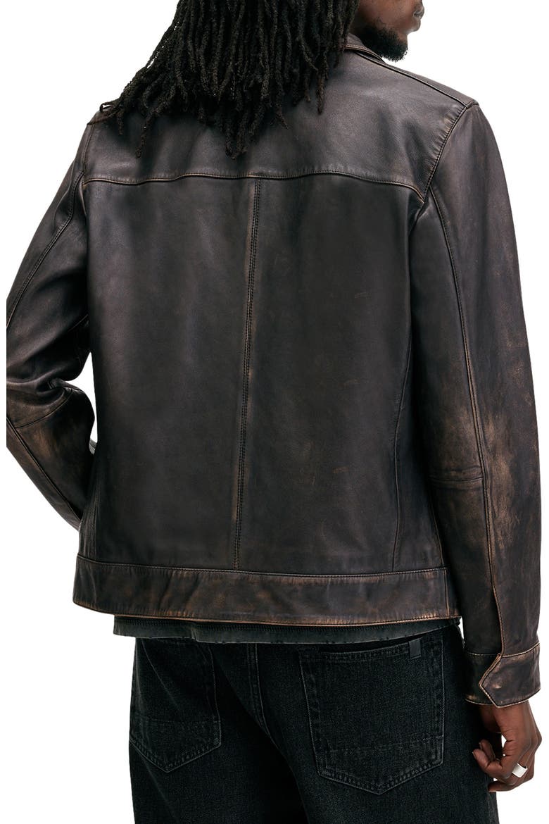 Alkan Leather Jacket, Alternate, color, VINTAGE BLACK