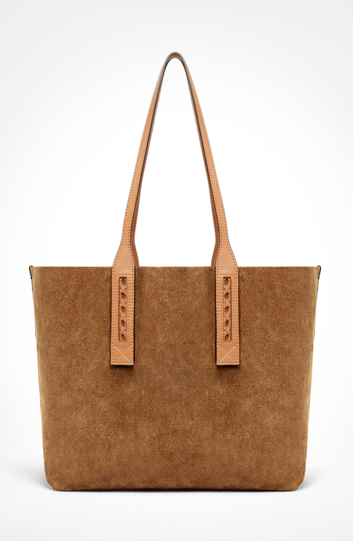 Aviteur Easy Suede Tote In Brown