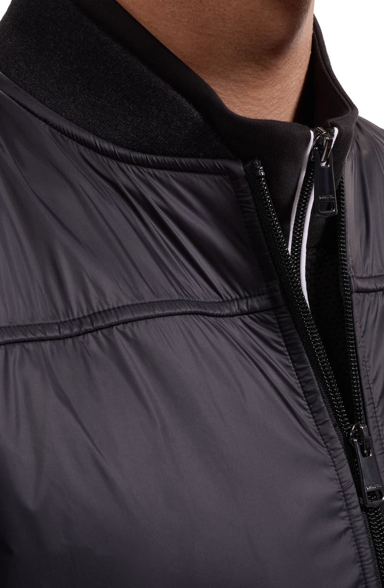Bugatchi Soft Touch Knit Vest, Alternate, color, Black