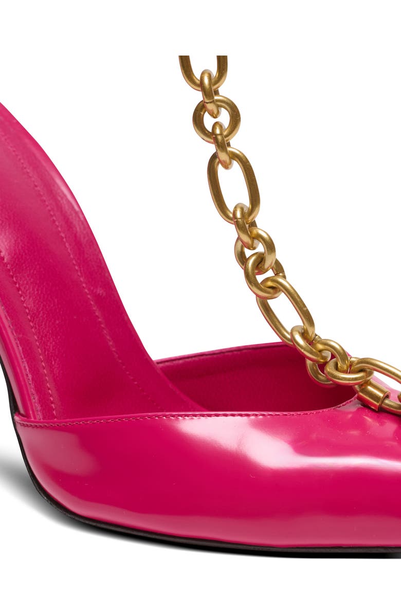 Balmain Sync patent leather stilettos, Alternate, color, Pink