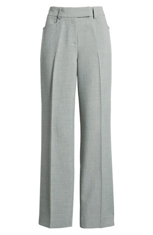 Tahari Asl Bird Eye Straight Leg Pants In Eucalyptus