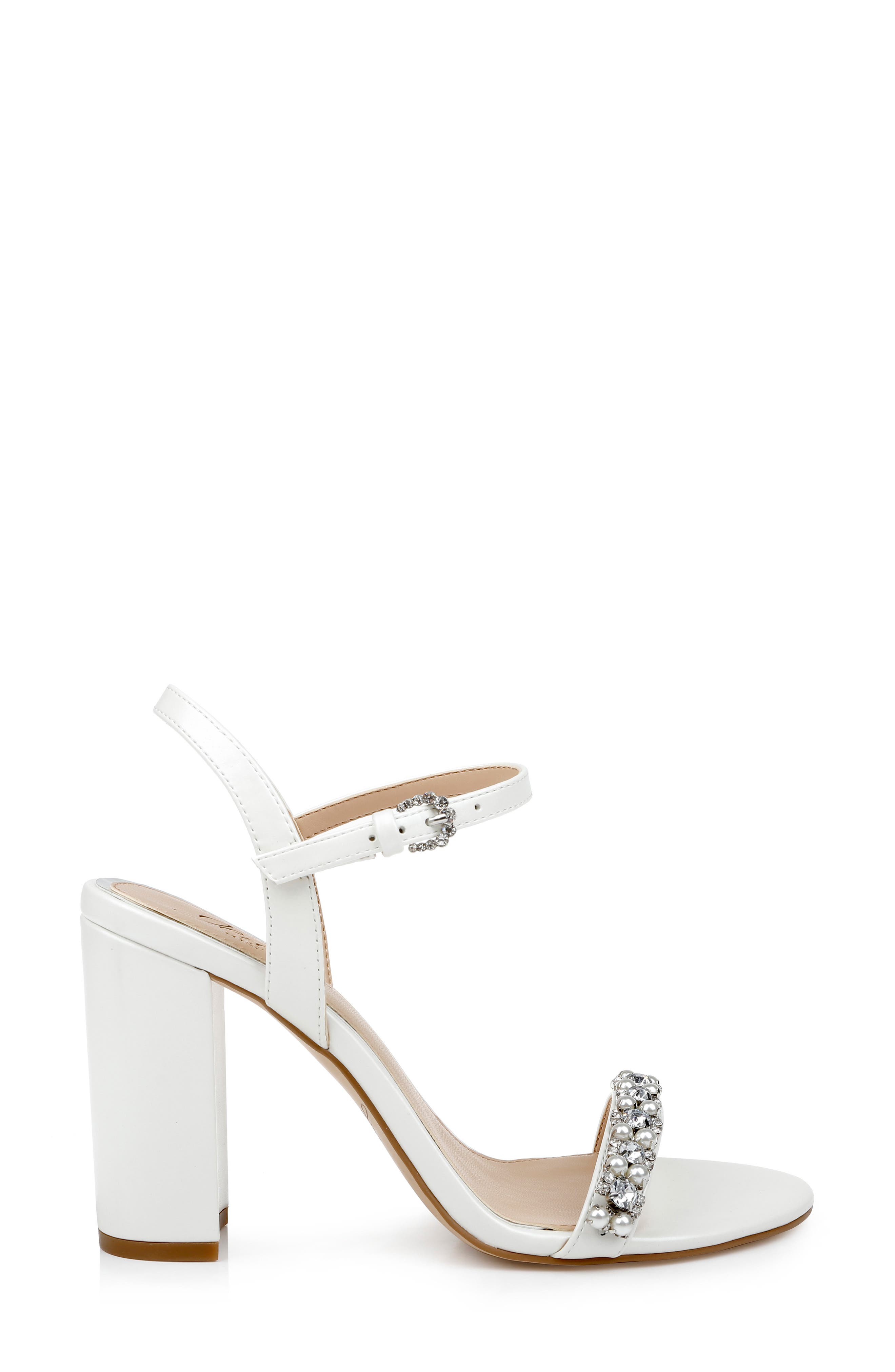 Dee Ankle Strap Sandal, Alternate, color, WHITE MATTE