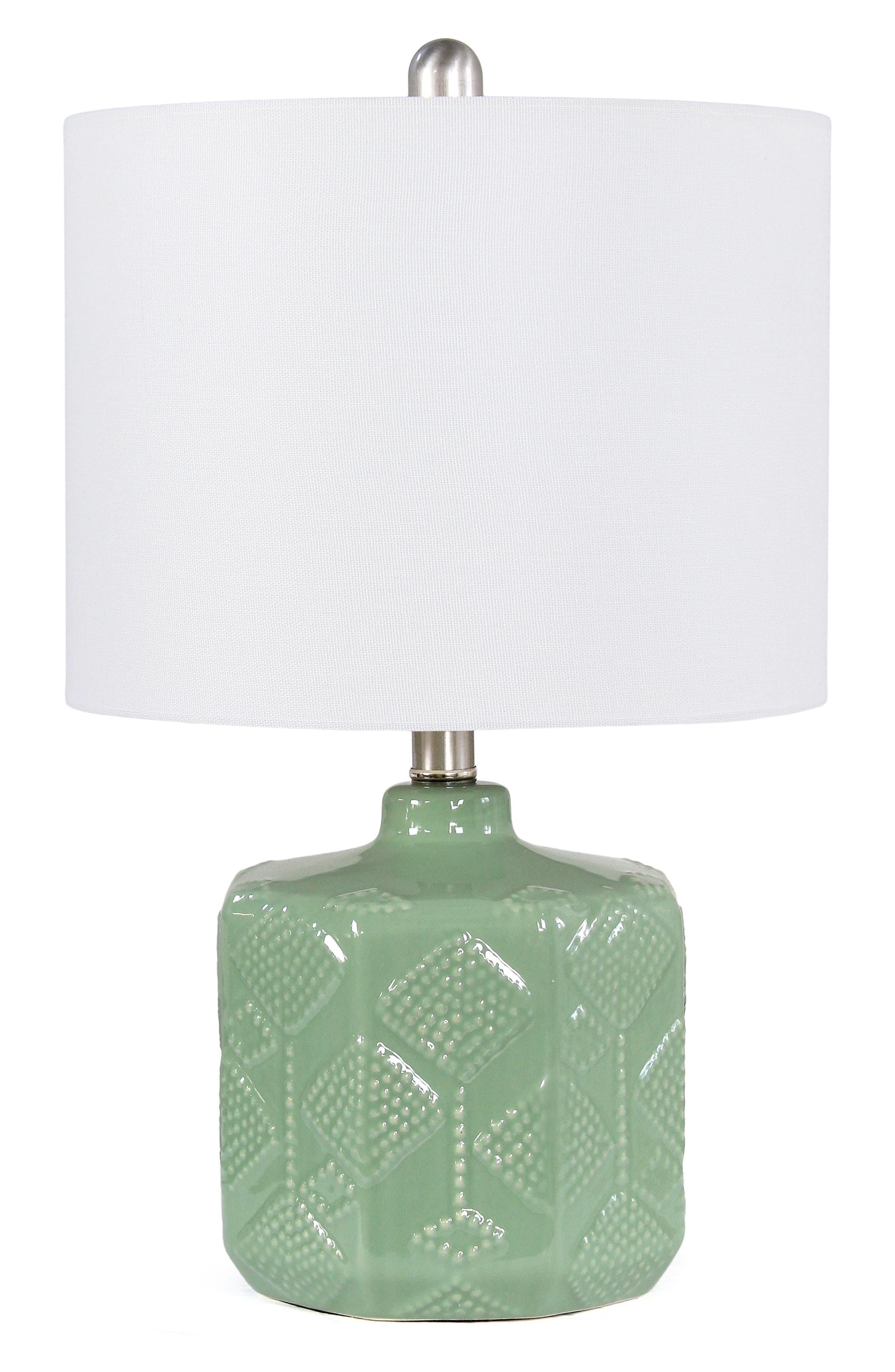 LALIA HOME Eyelet Floral Table Lamp