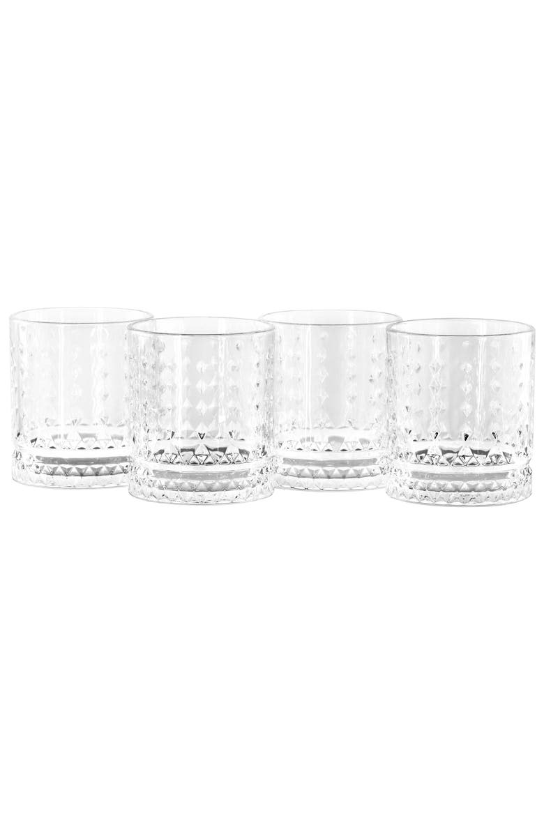 4 Piece 13 Ounce Double Old-Fashioned Glass Set, Alternate, color, Clear
