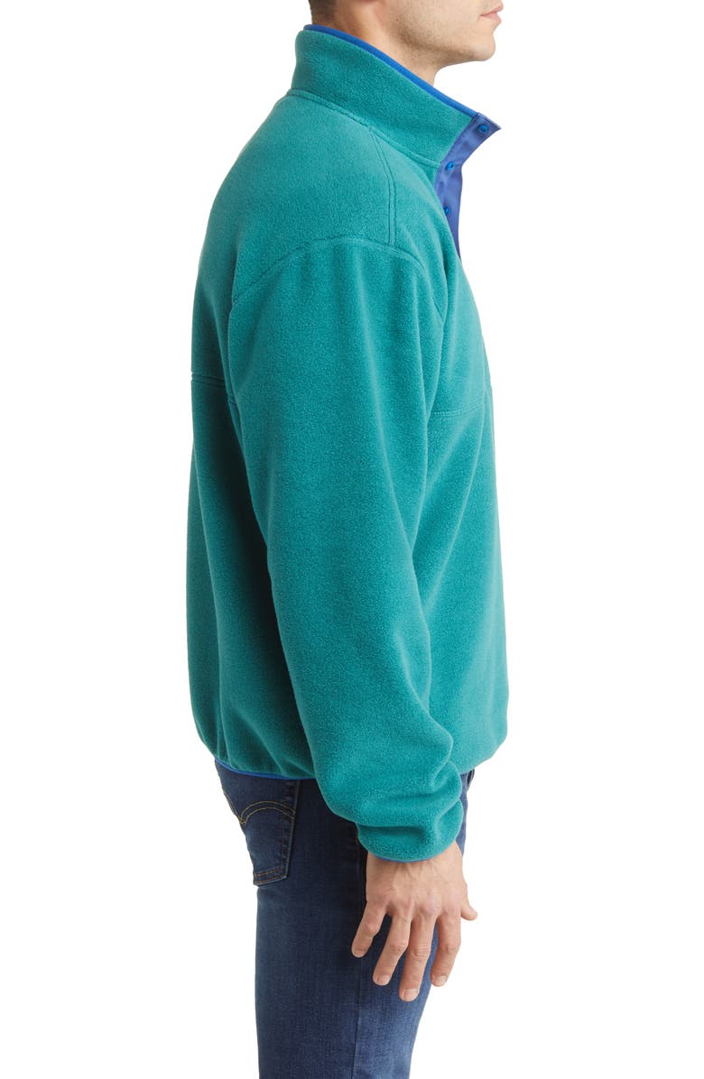L.L.Bean Classic Fleece Half Snap Pullover, Alternate, color, Rustic Green