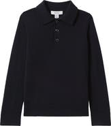 Reiss Kids' Trafford Jr. Wool Polo Sweater