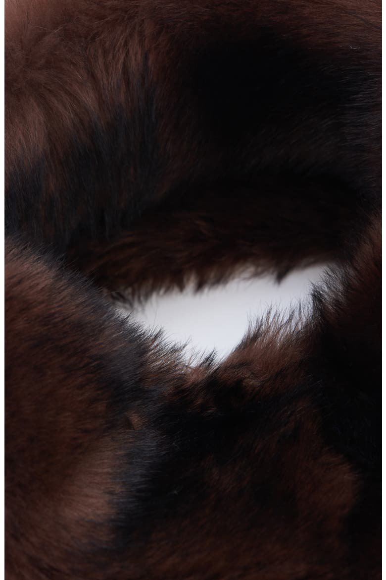 Signature Faux Fur Headband, Alternate, color, BROWN