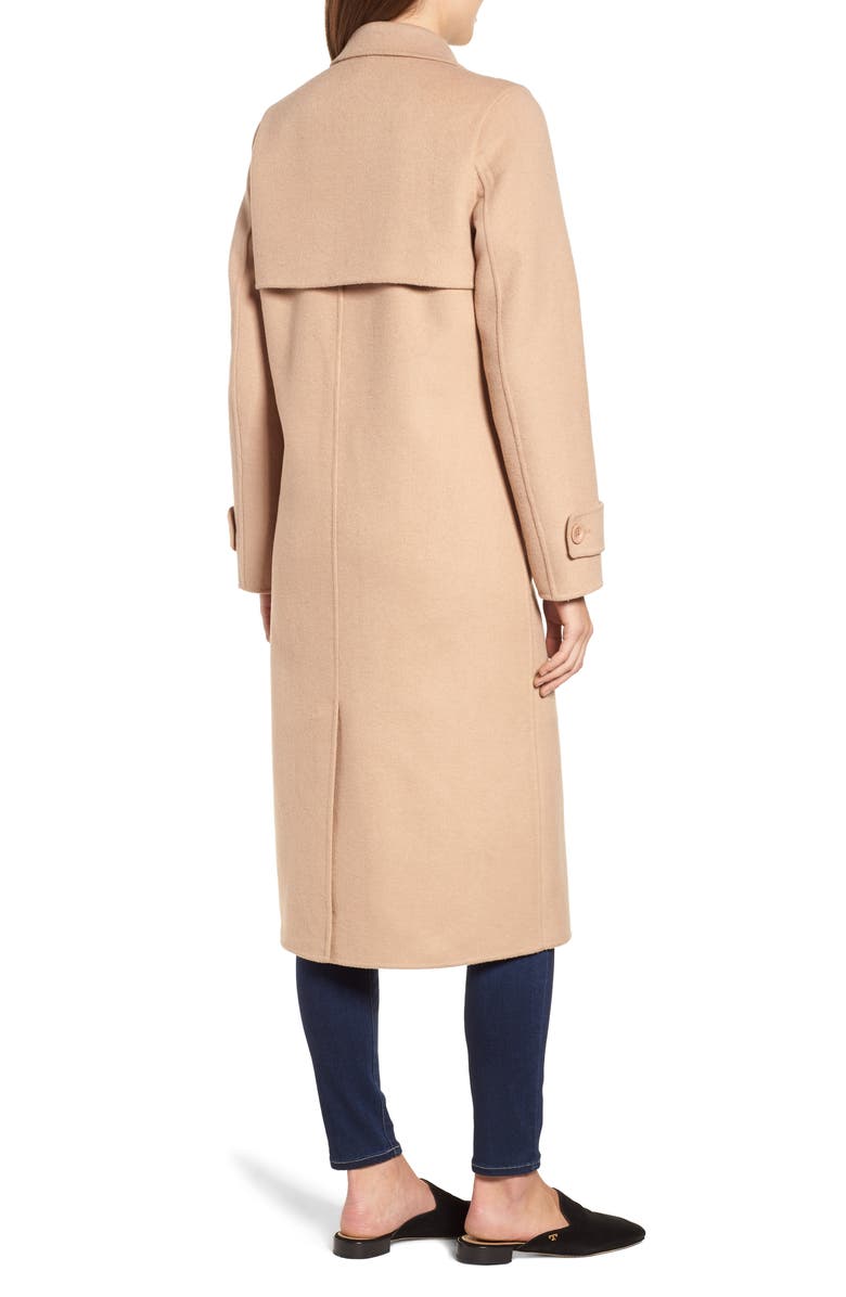 Kenneth Cole New York Double Face Wool Blend Long Coat, Alternate, color, 