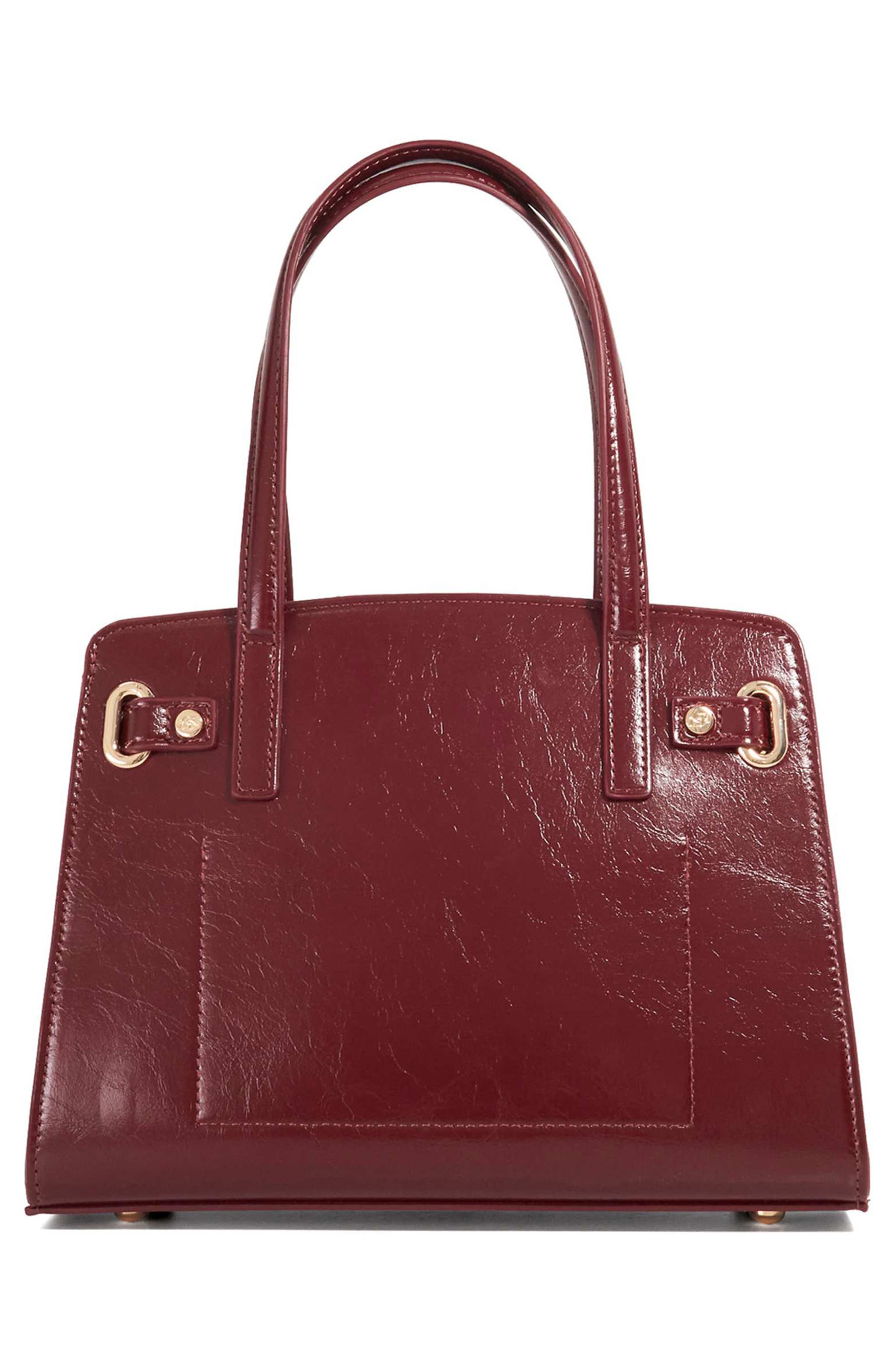 Dune London Dinidefine Tote, Alternate, color, Burgundy