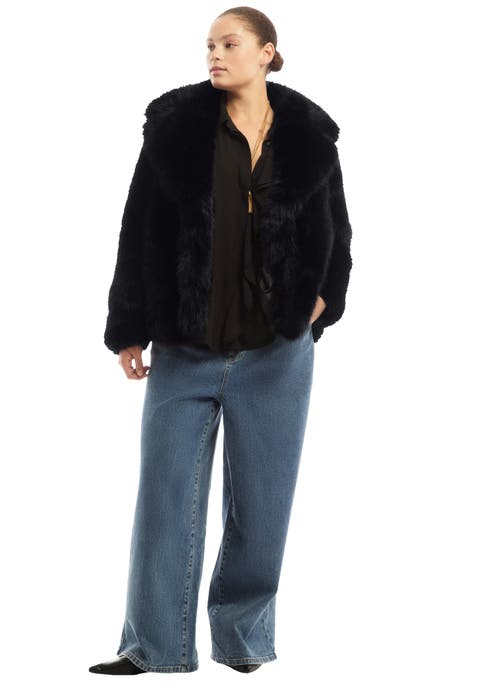 Faux Fur Coat (Plus Available)