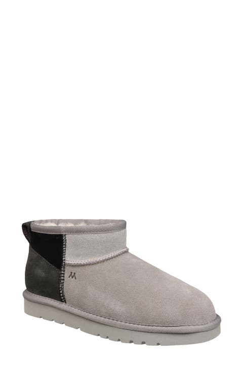 Genuine Shearling Lined Suede Bootie (Women)