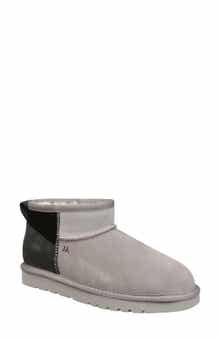 Mykos Genuine Shearling Lined Suede Bootie