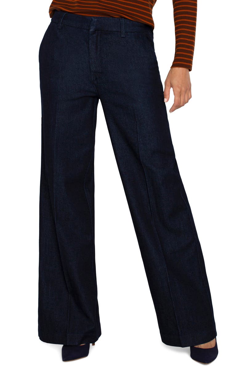 Liverpool Wide Leg Denim Trousers, Alternate, color, Indigornse