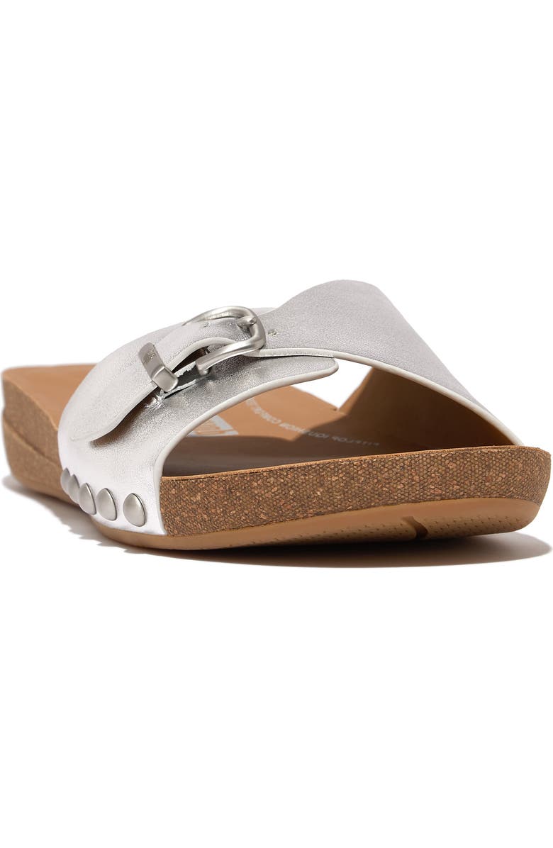 FitFlop iQushion Slide Sandal, Main, color, Silver
