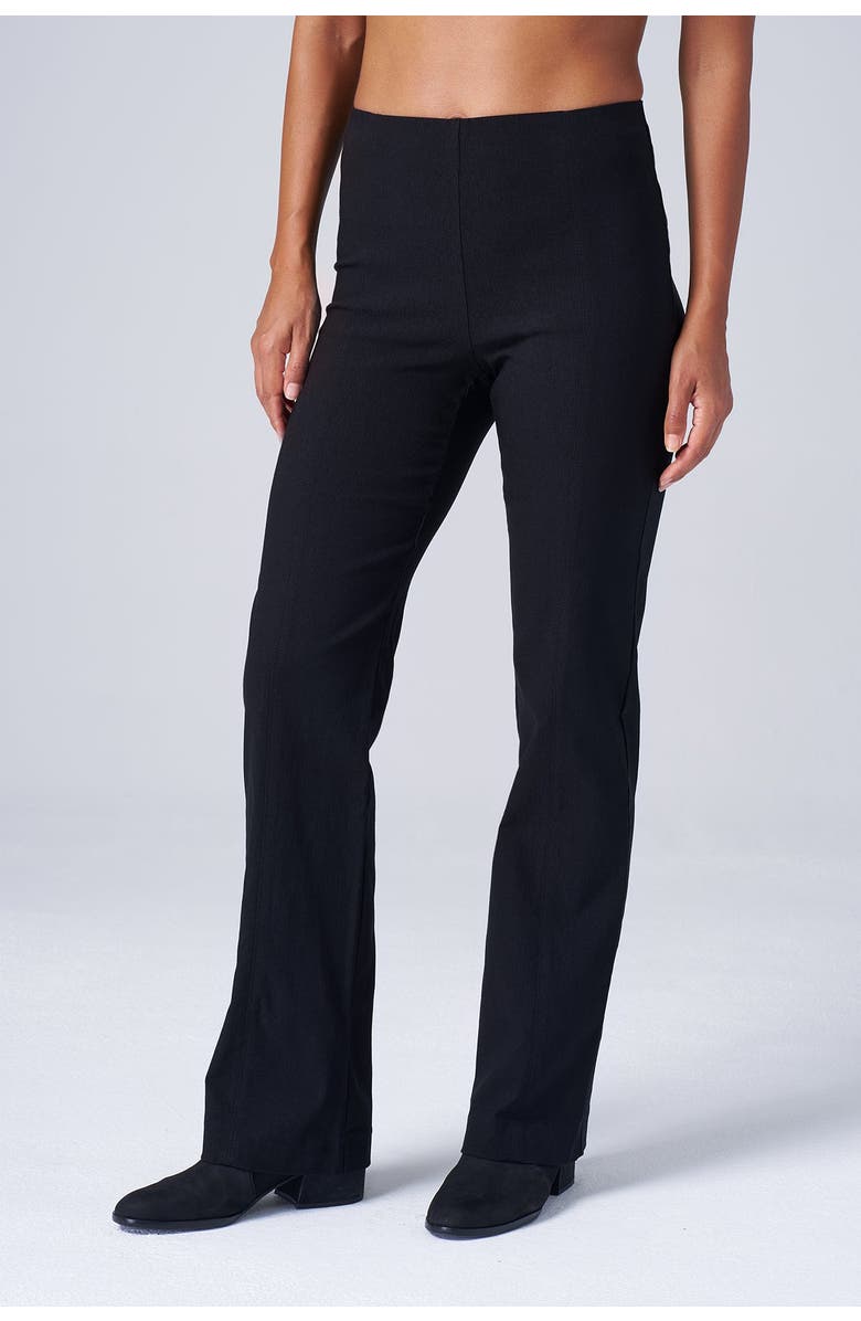 Franne Golde High Waisted Bootcut Stretch Magic Pant, Main, color, Black