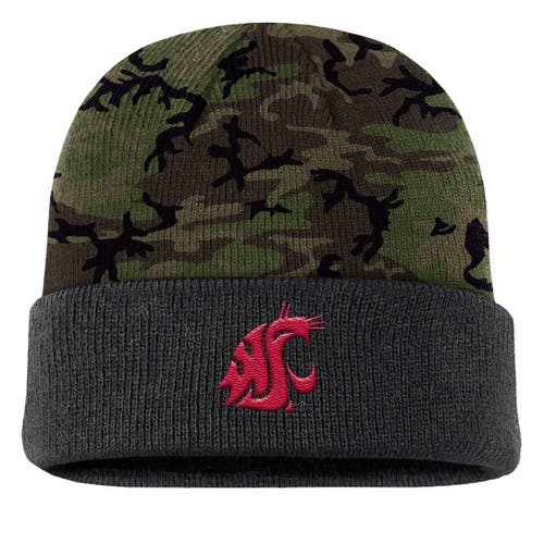 Nike Camo Washington State Cougars Military Appreciation Cuffed Knit Hat In Multi