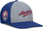 Nike Men's Nike Gray/Blue Montreal Expos Cooperstown Collection Pro Performance Snapback Hat