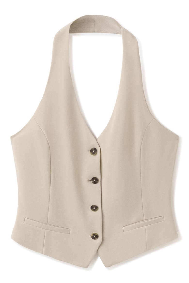 Halter Vest, Alternate, color, SAND