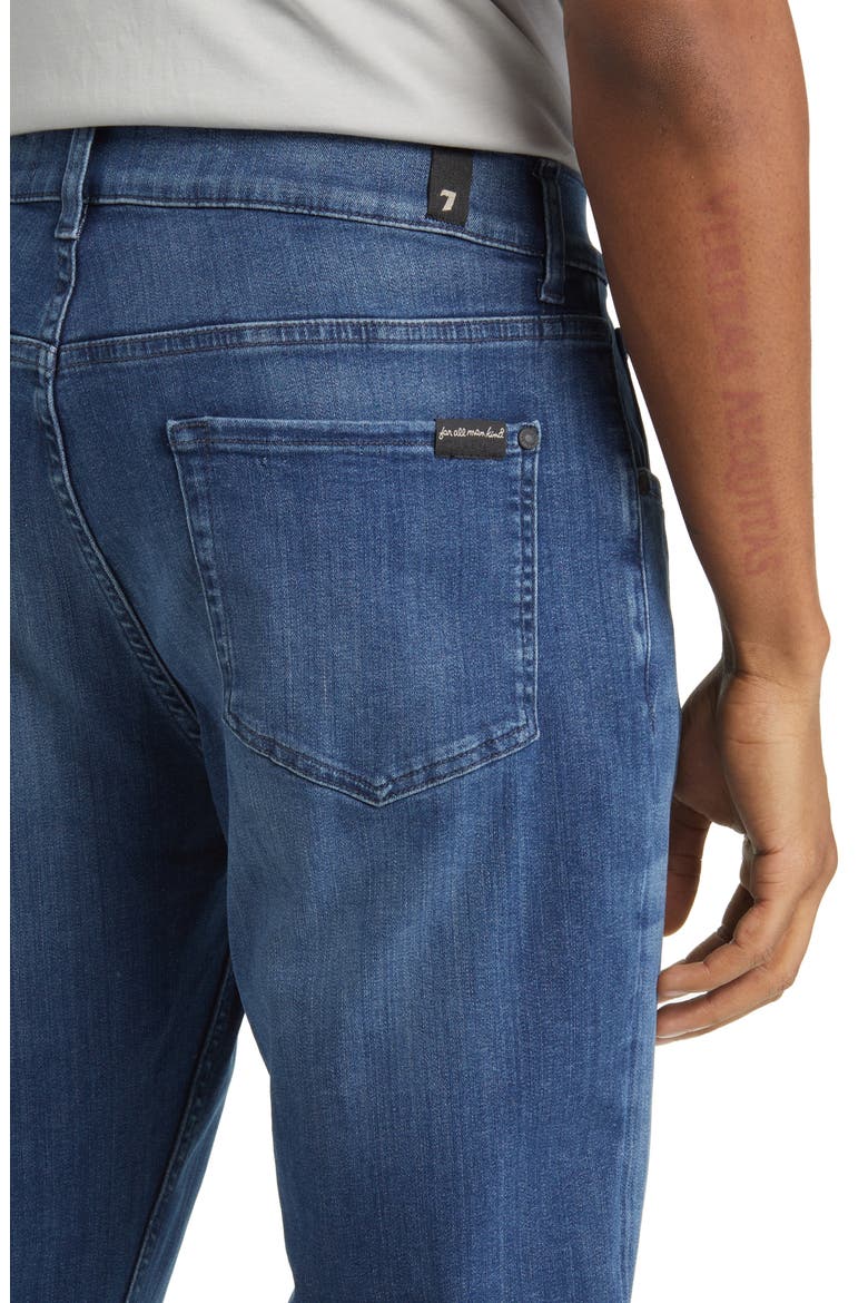 Luxe Performance Plus Slimmy Taper Jeans, Alternate, color, MID BLUE