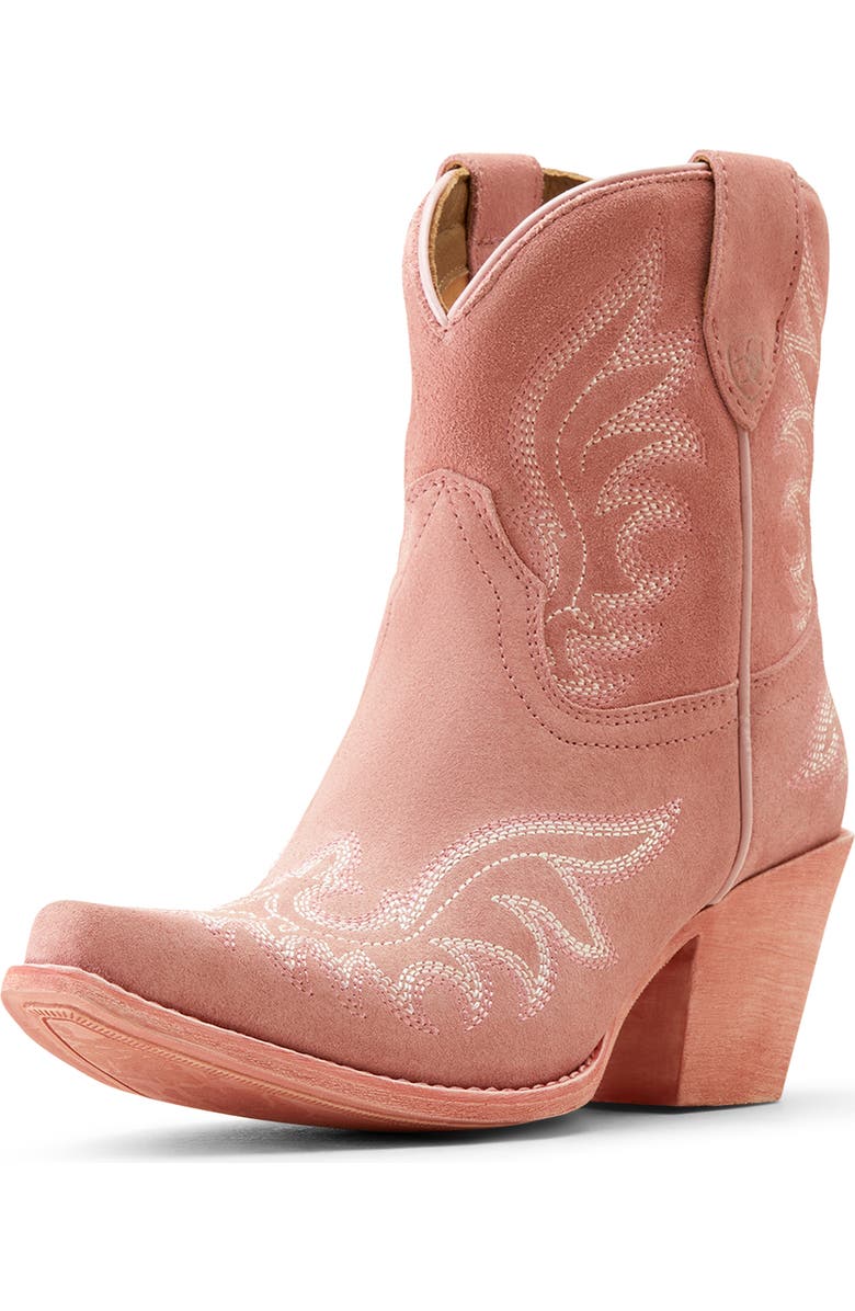 Ariat Chandler Western Boot, Alternate, color, Pink Suede