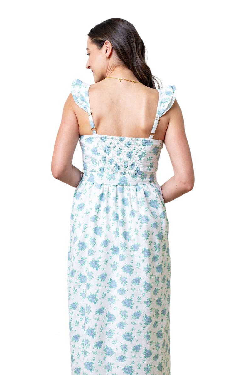 Hope
Henry Women
s Linen Flutter Party Dress, Alternate, color, Coastal Cottage Floral