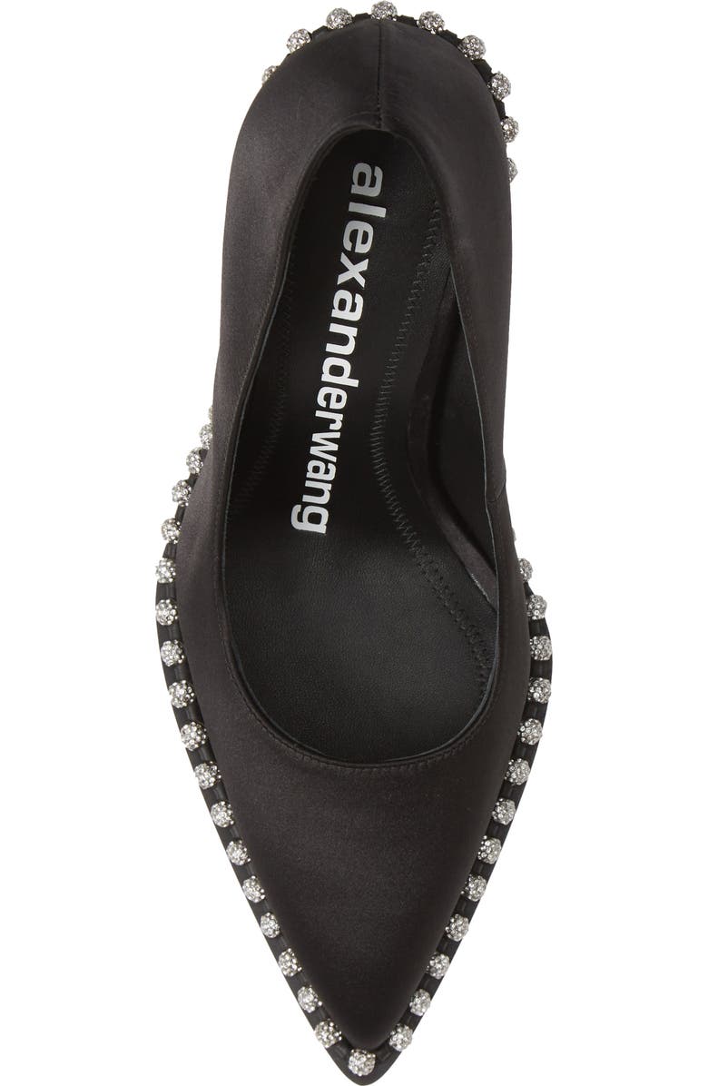Alexander Wang Rie Crystal Stud Pointed Toe Pump, Alternate, color,