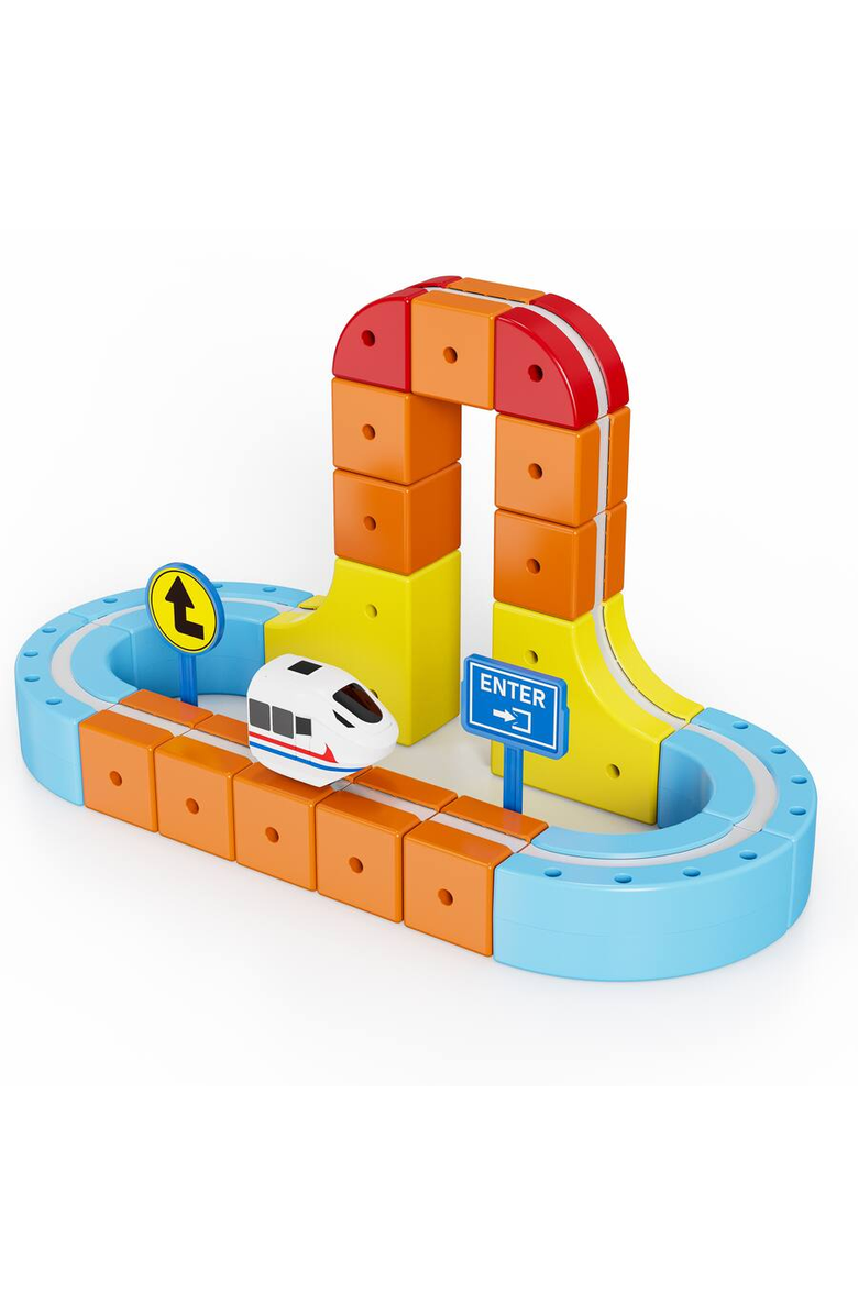 CONTIXO Magnetic Train Set, Alternate, color, Multicolor