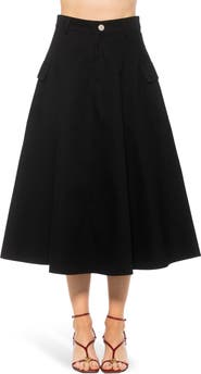 Alexia Admor Avery Cargo Midi Skirt
