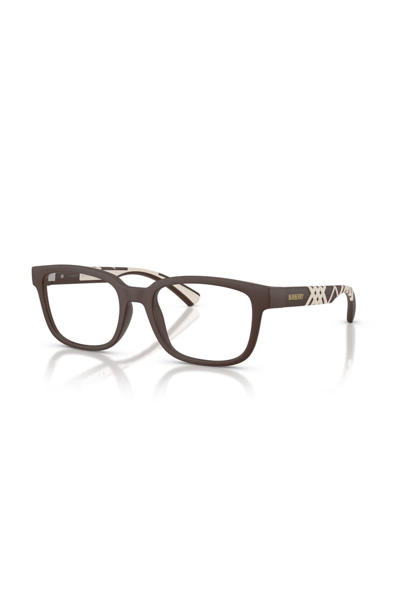 Burberry 52mm Rectangle optical glasses, Main, color, Brown