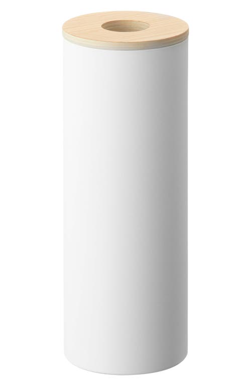 Yamazaki Large Round Tissue Case In White